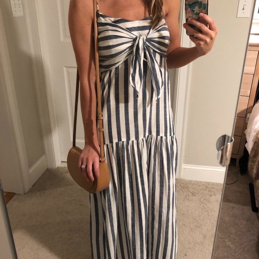 Nautical Stripe Maxi Dress